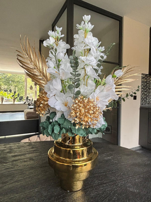 Bloemstuk Centre White Gold