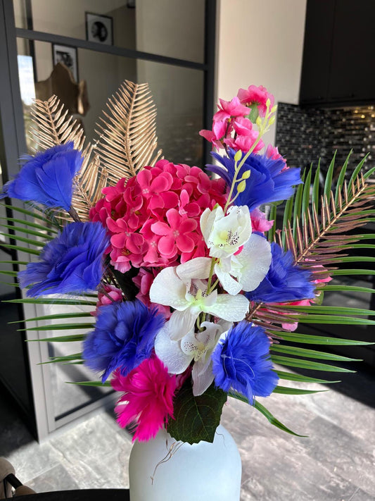 Bloemstuk Crazy pink purple XL