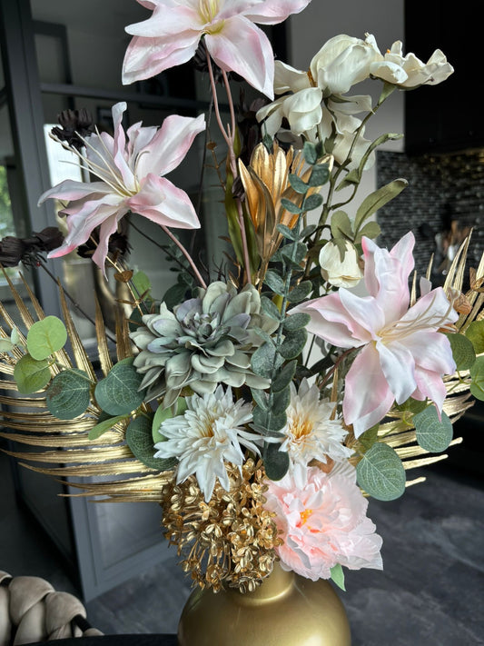 Bloemstuk Green Pink dust XXL