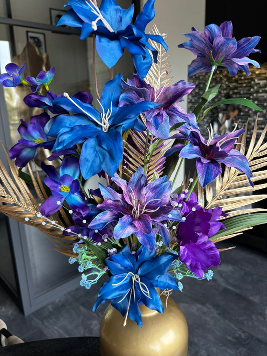 Bloemstuk Luxury Blue and Purple XXL