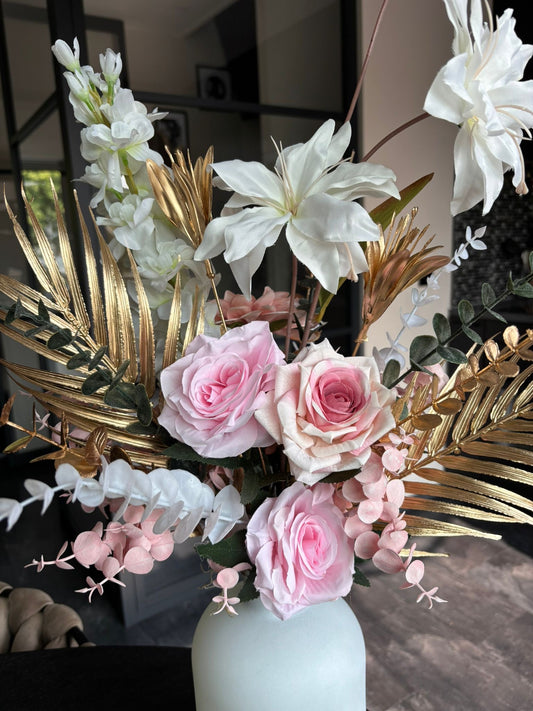 Bloemstuk Luxury LV Pink and Gold XXL