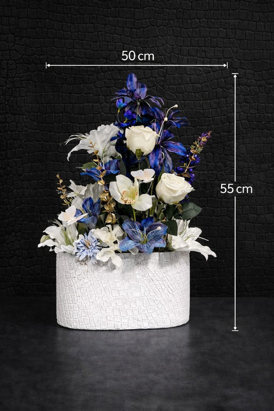 Luxury Bloemstuk White Croco