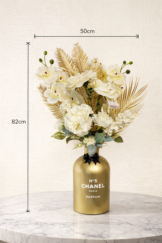 Luxury Bloemstuk White Lady 82cm