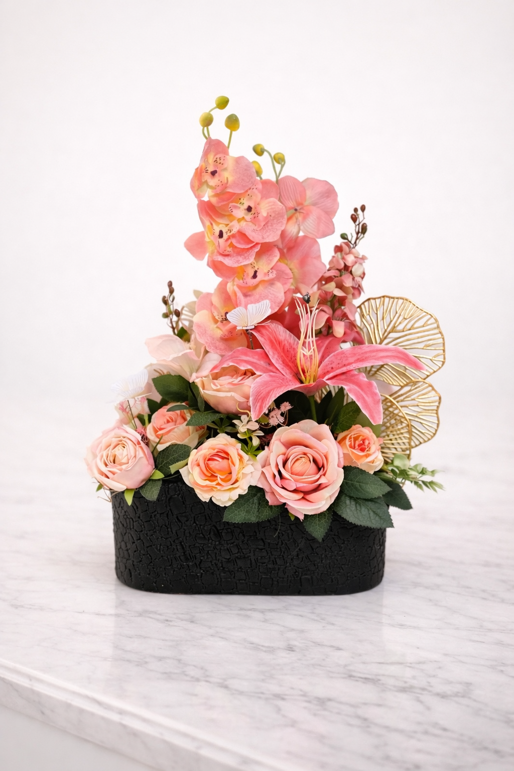 Bloemstuk Croco Pink