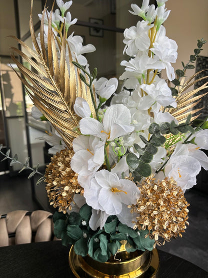 Bloemstuk Centre White Gold