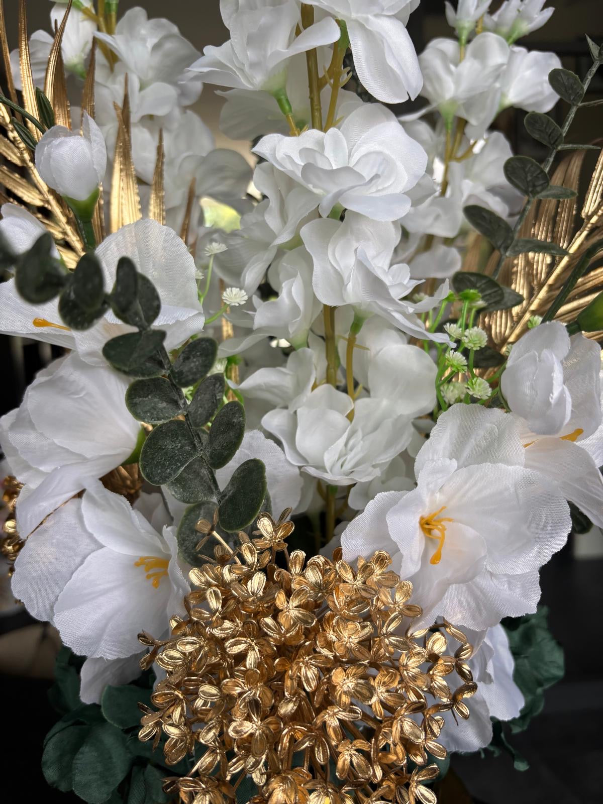 Bloemstuk Centre White Gold