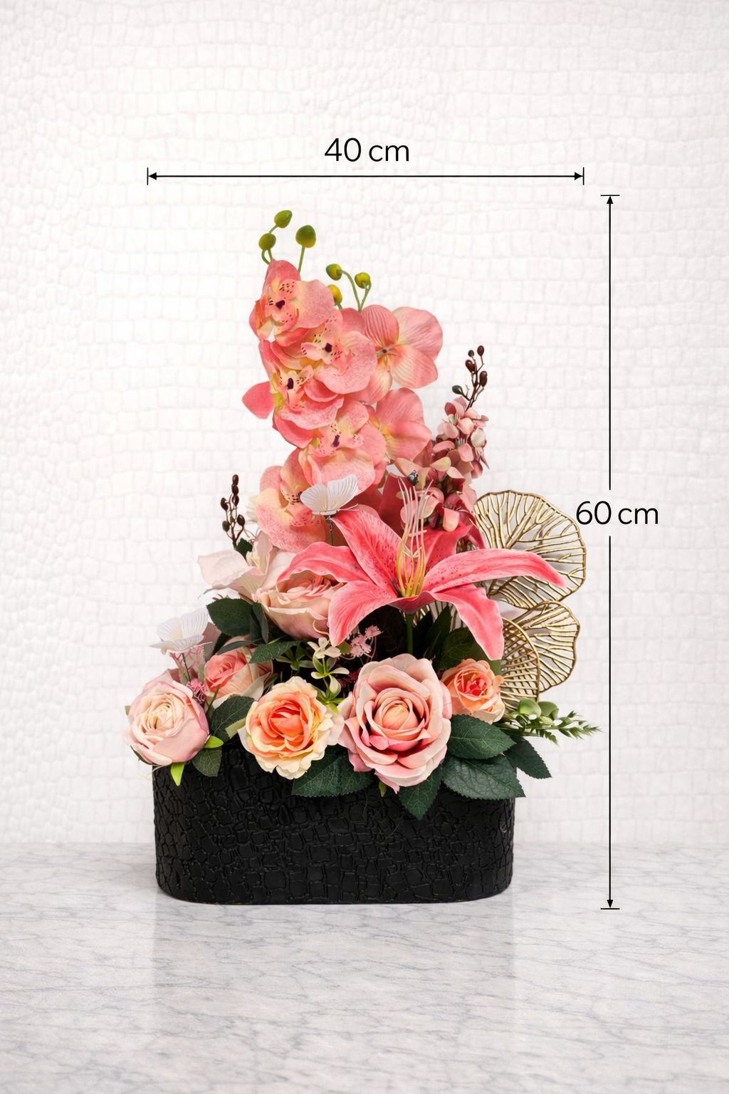 Bloemstuk Croco Pink