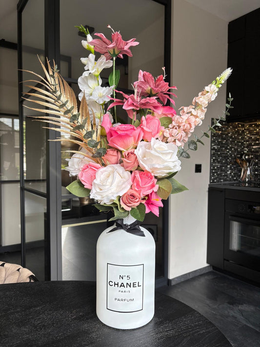 Bloemstuk Luxury Pink White rose