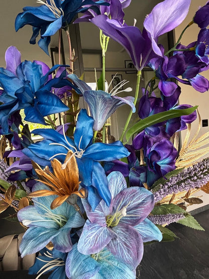 Bloemstuk Purple Blue Luxury XXL