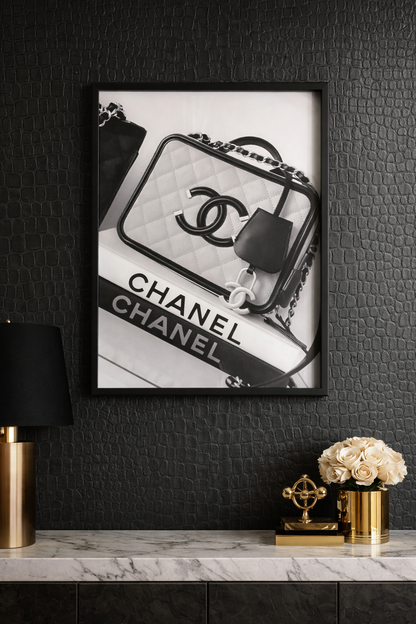 Luxe wanddecoratie Chanel 40x30cm