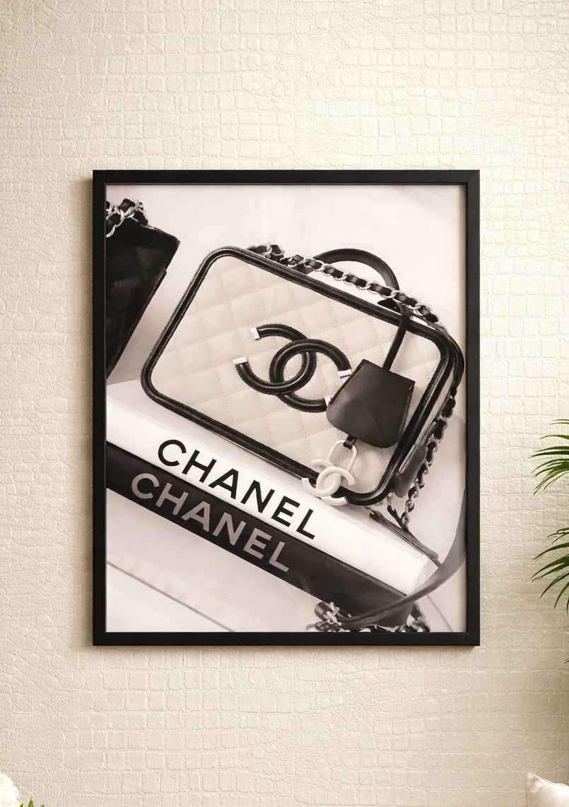 Luxe wanddecoratie Chanel 40x30cm