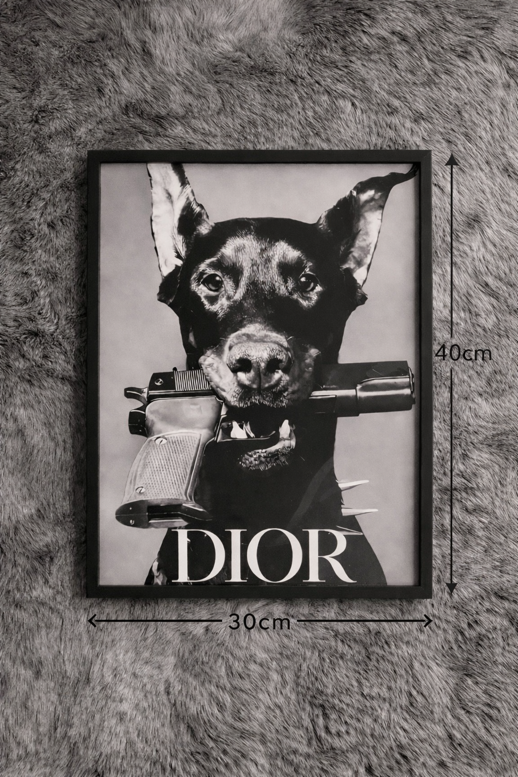 Wand deco Dior 30x40cm