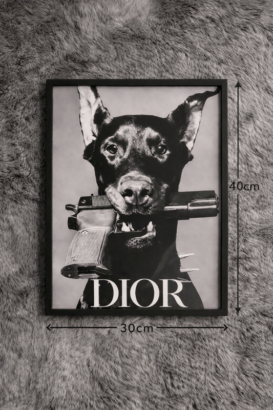 Wand deco Dior 30x40cm