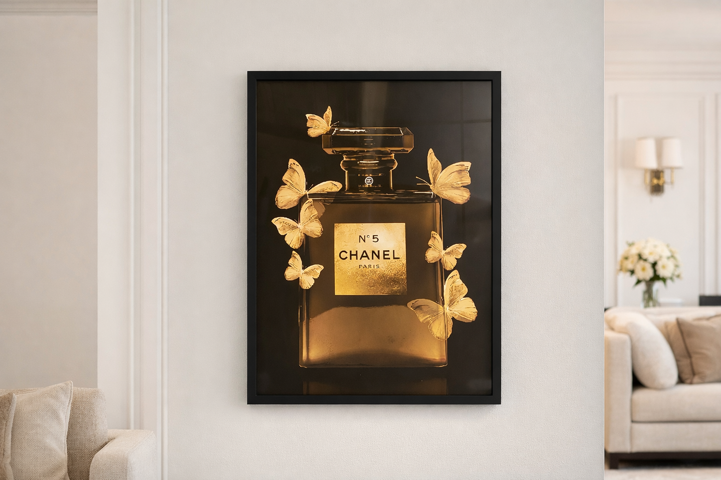 Chanel Parfum Bottle lijst 40x30cm