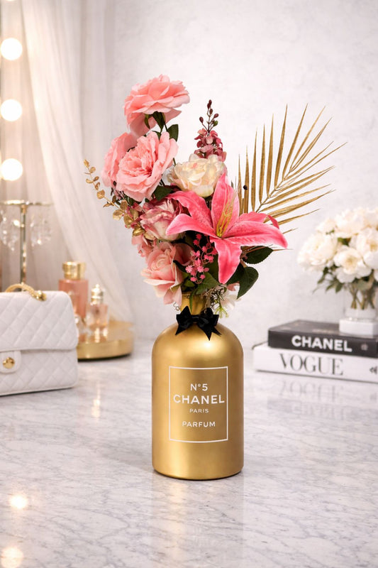 Luxury Bloemstuk Golden Pinky