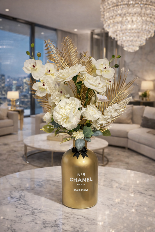 Luxury Bloemstuk White Lady 82cm